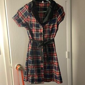 Red Plaid Dress